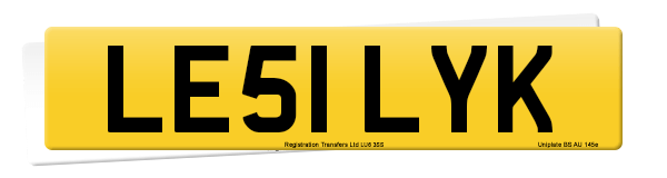Registration number LE51 LYK